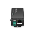 Mini Industrial 1x 10/100/1000Base-T RJ45 to 1x 1000Base-X Multimode ST 850nm 550m Gigabit Ethernet Media Converter, American Plug Standard