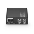 Mini Unmanaged 1x 10/100/1000Base-T RJ45 to 1x 100/1000Base-X Multimode ST 850nm 220/550m Gigabit Ethernet Media Converter, American Plug Standard