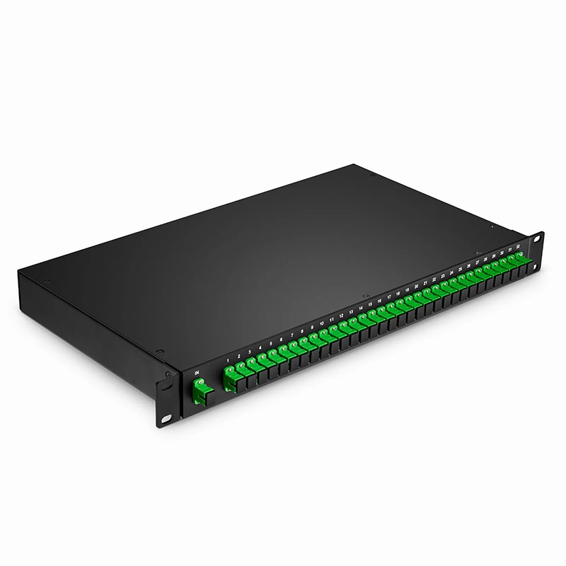 1 x 32 PLC Fiber Splitter, 1U 19" Rack Mount, SC/APC, Singlemode