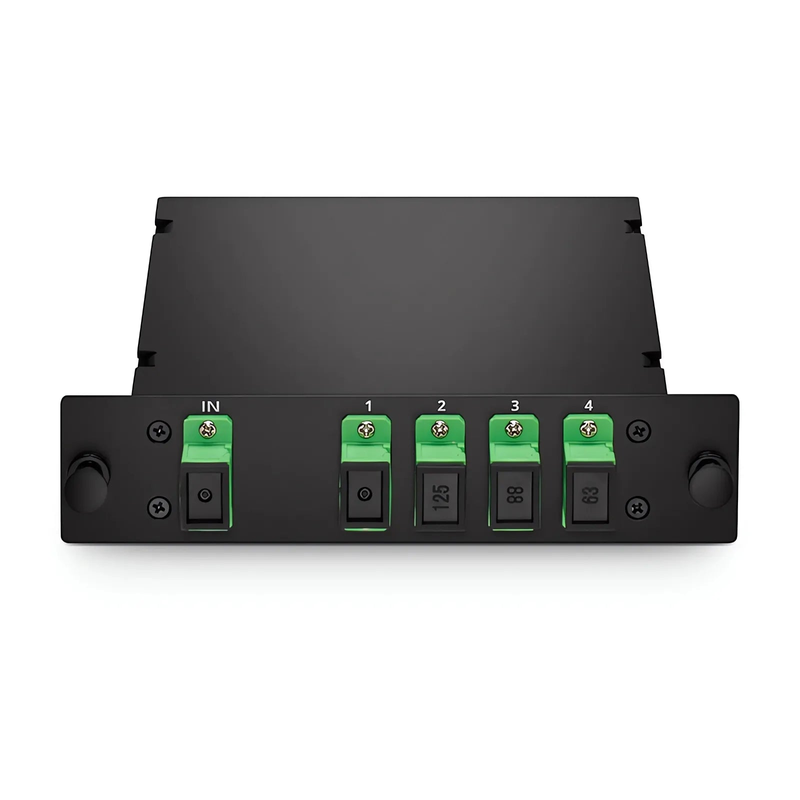 1 x 4 PLC Fiber Splitter, Standard LGX Cassette, SC/APC, Singlemode