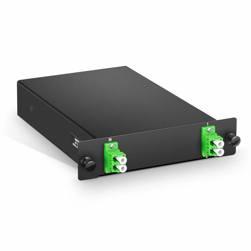 1 x 2 PLC Fiber Splitter, Standard LGX Cassette, LC/APC, Singlemode