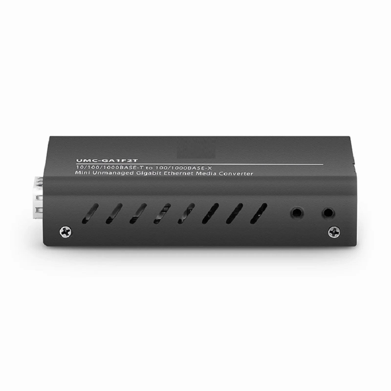 Mini Unmanaged 1x 100M/1G/2.5G/5G/10GBase-T RJ45 to 1x 10GBase-X SFP+ 10Gigabit Ethernet Media Converter, European Plug Standard