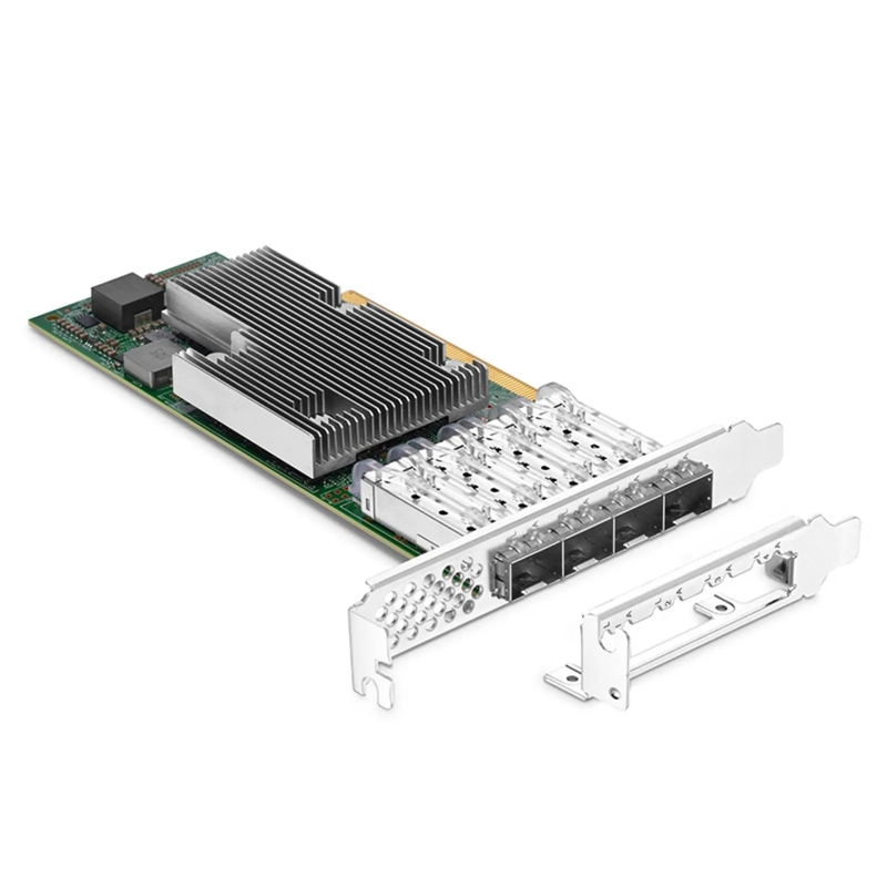 Broadcom® BCM957504-P425G Ethernet Network Interface Card, P425G 25GbE Quad-port SFP28, PCIe 4.0 x16, Standard & Low Profile