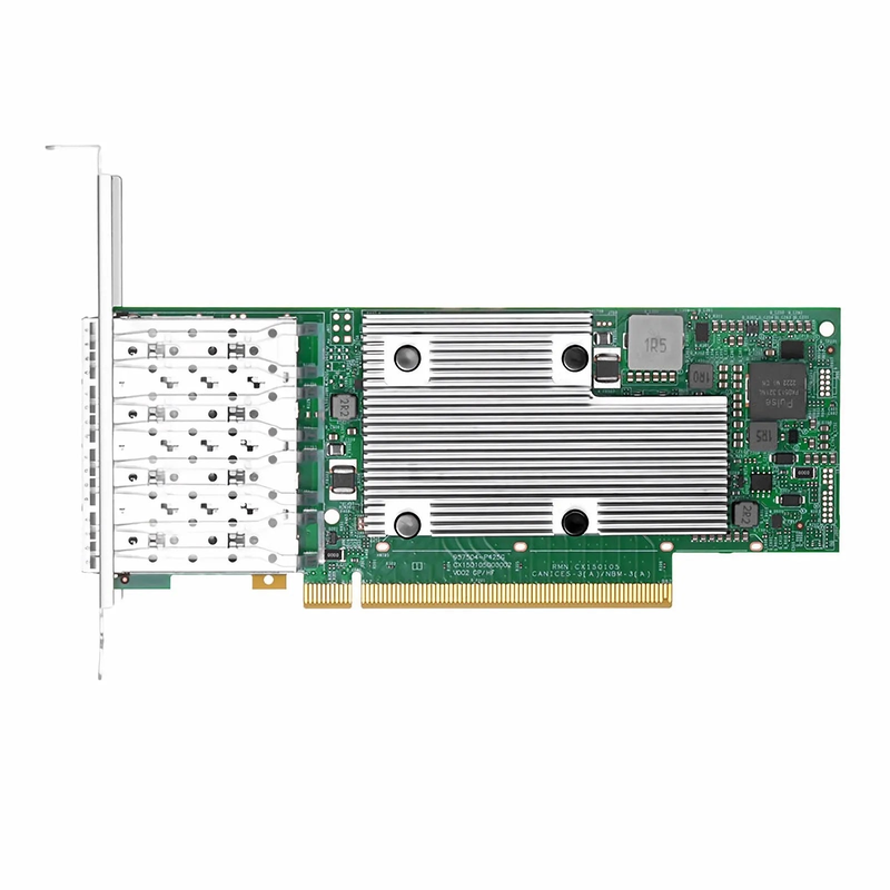 Broadcom® BCM957504-P425G Ethernet Network Interface Card, P425G 25GbE Quad-port SFP28, PCIe 4.0 x16, Standard & Low Profile