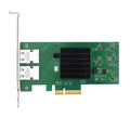Intel E610-XAT2 Based Ethernet Network Interface Card, 10G Dual-Port RJ45, PCIe 4.0 x4, Comparable to Intel E610-XT2, Tall&Short Bracket