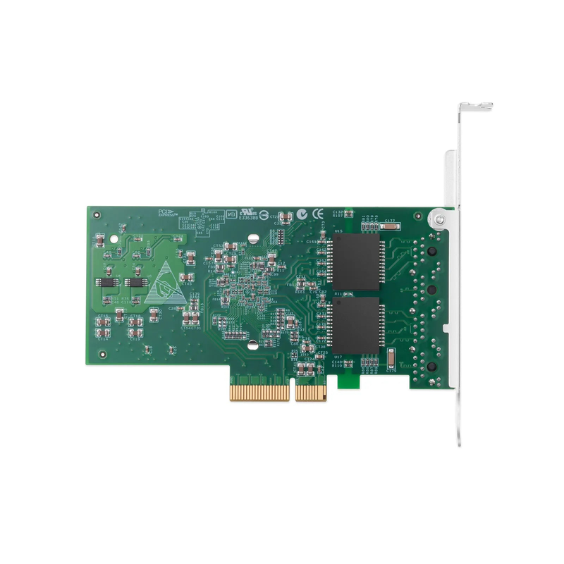 Intel I350-AM4 Based Ethernet Network Interface Card, 1G Quad-Port RJ45, PCIe 2.0 x4, Comparable to Intel I350-T4V2, Tall&Short Bracket