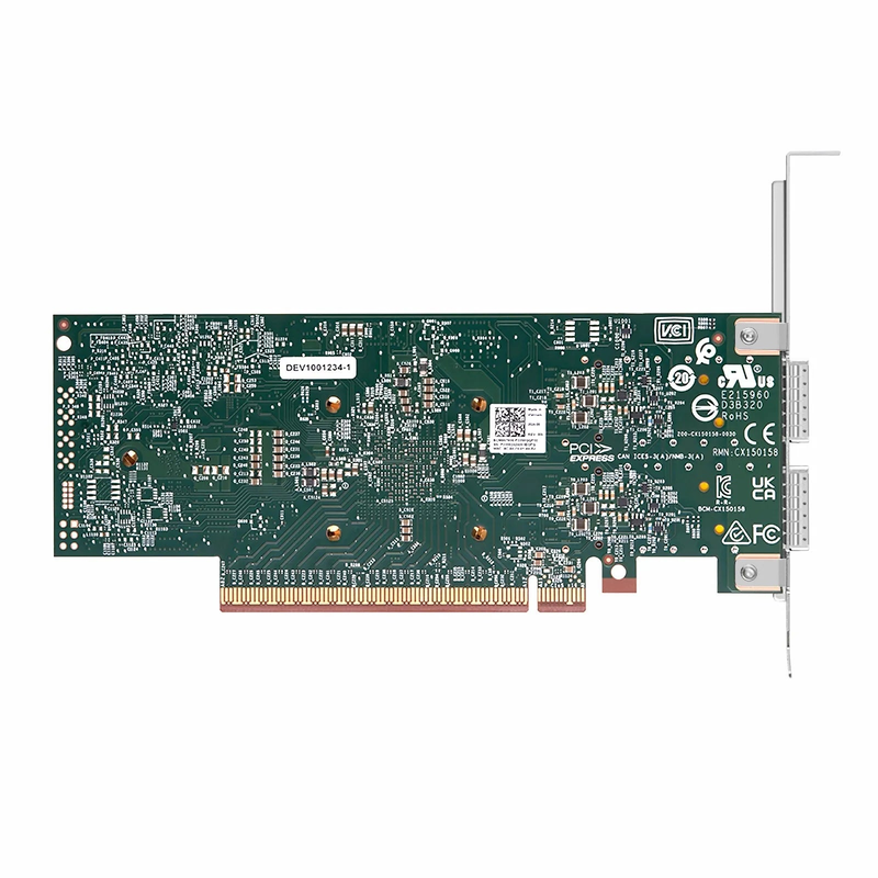 Broadcom® BCM957608-P2200GQF00 Ethernet Network Interface Card, 200G Dual-Port QSFP112, PCIe 5.0 x 16, Standard & Low Profile