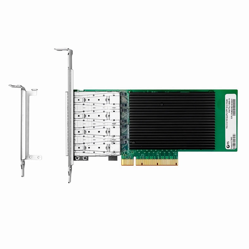 Intel XL710-BM1 Based Ethernet Network Interface Card, 10G Quad-Port SFP+, PCIe 3.0 x 8, Comparable to Intel X710-DA4, Full Height&Low Profile