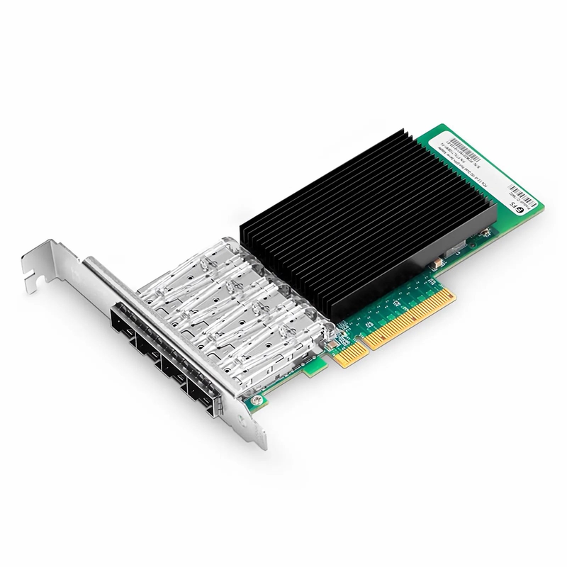 Intel XL710-BM1 Based Ethernet Network Interface Card, 10G Quad-Port SFP+, PCIe 3.0 x 8, Comparable to Intel X710-DA4, Full Height&Low Profile