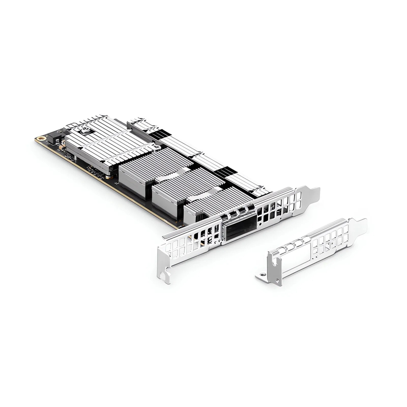 NVIDIA Mellanox MCX75310AAS-NEAT ConnectX®-7 InfiniBand & Ethernet Adapter Card 400GbE/NDR, Single-Port OSFP, PCIe 5.0 x16, Secure Boot, Tall&Short Bracket