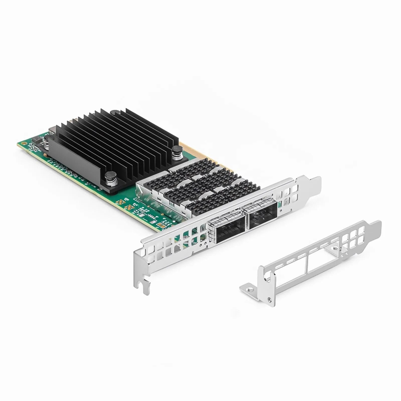 NVIDIA Mellanox MCX623106AN-CDAT ConnectX®-6 Dx EN Network Interface Card, 100GbE Dual-Port QSFP56, PCIe4.0 x 16, Tall&Short Bracket