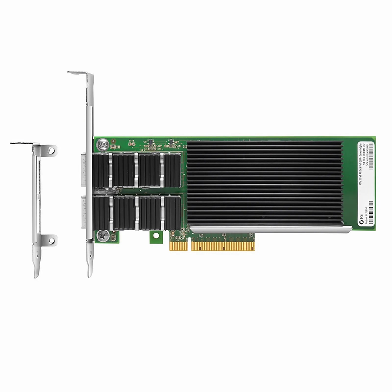 Intel XL710-BM2 Based Ethernet Network Interface Card, 40G Dual-Port QSFP+, PCIe 3.0 x 8, Comparable to Intel XL710-QDA2, Full Height&Low Profile