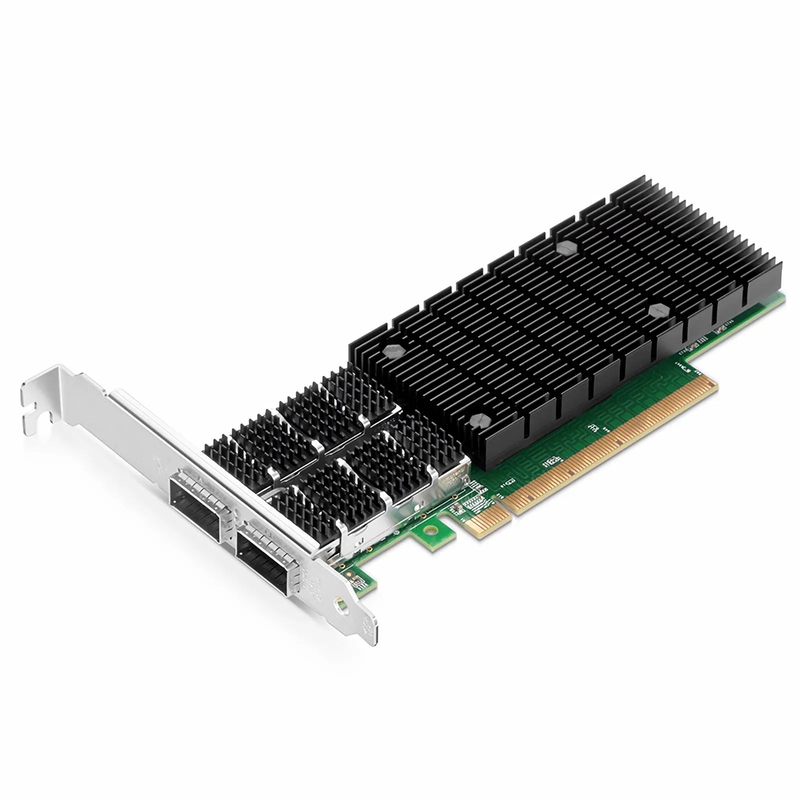 Intel E810-CAM2 Based Ethernet Network Interface Card, 100G Dual-Port QSFP28, PCIe 4.0 x 16, Comparable to Intel E810-CQDA2, Full Height&Low Profile