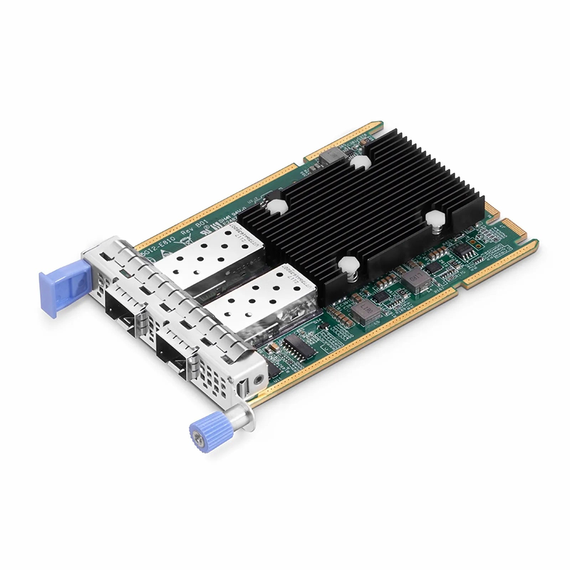 Intel E810-XXVAM2 Based Ethernet Network Interface Card, 25G Dual-Port SFP28, OCP 3.0, PCIe 4.0 x 8 , Comparable to Intel E810-XXVDA2 OCP 3.0, Thumbscrew (Pull-tab) Bracket