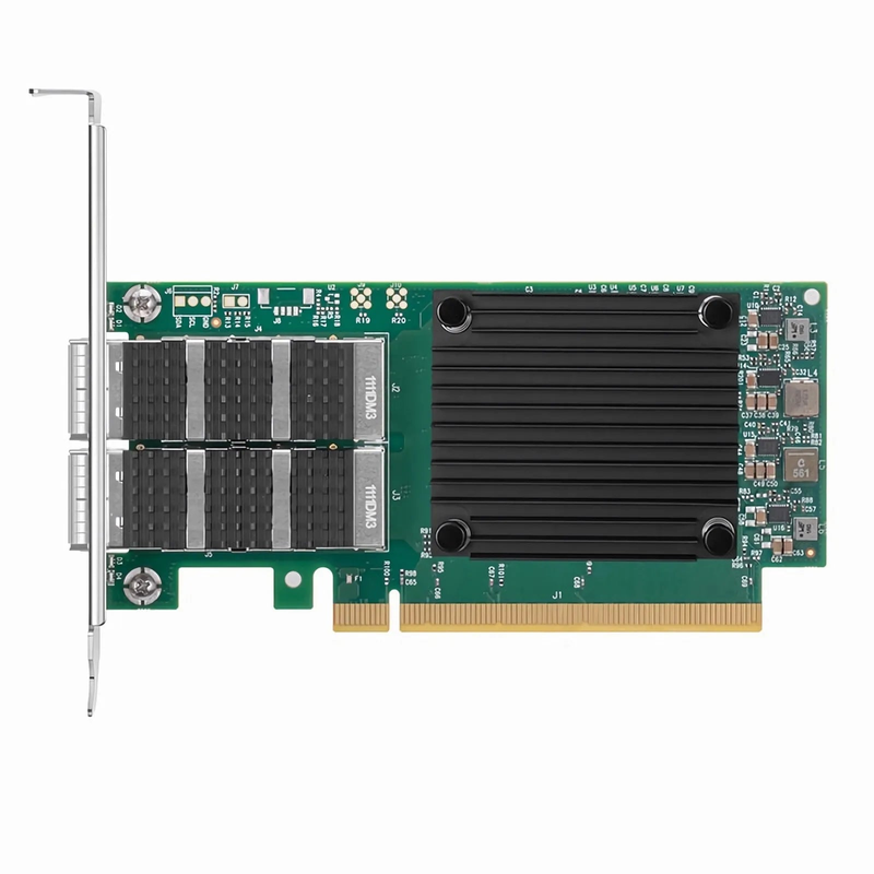 NVIDIA Mellanox MCX623106AN-CDAT ConnectX®-6 Dx EN Network Interface Card, 100GbE Dual-Port QSFP56, PCIe4.0 x 16, Tall&Short Bracket