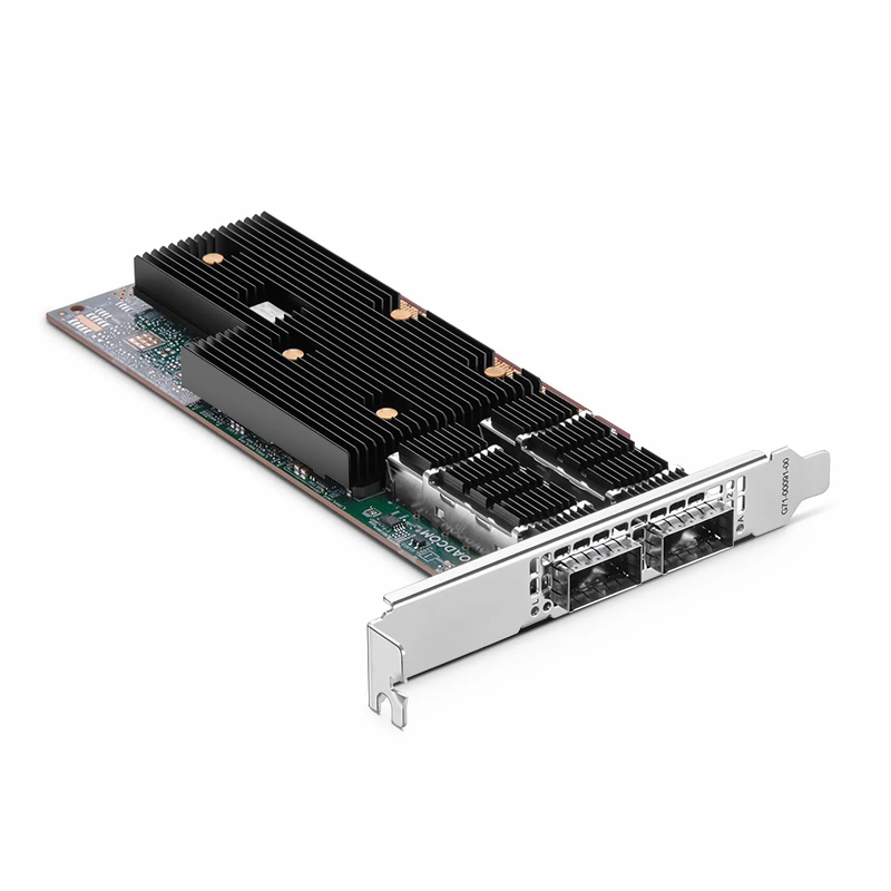 Broadcom® BCM957608-P2200GQF00 Ethernet Network Interface Card, 200G Dual-Port QSFP112, PCIe 5.0 x 16, Standard & Low Profile