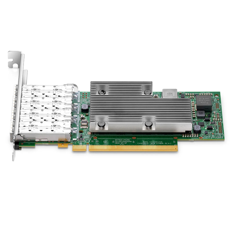 Broadcom® BCM957504-P425G Ethernet Network Interface Card, P425G 25GbE Quad-port SFP28, PCIe 4.0 x16, Standard & Low Profile