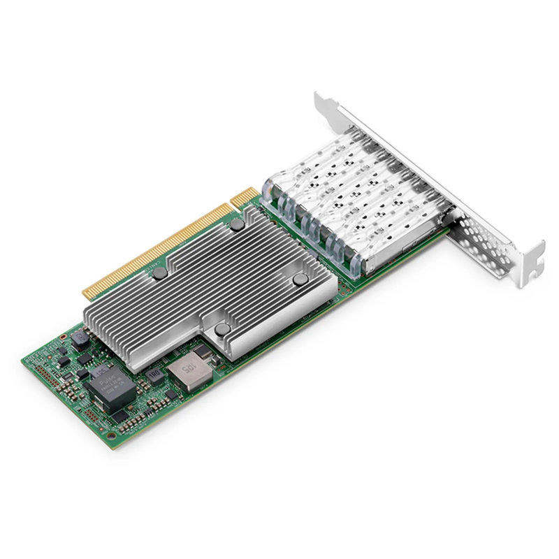 Broadcom® BCM957504-P425G Ethernet Network Interface Card, P425G 25GbE Quad-port SFP28, PCIe 4.0 x16, Standard & Low Profile