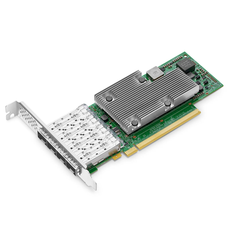 Broadcom® BCM957504-P425G Ethernet Network Interface Card, P425G 25GbE Quad-port SFP28, PCIe 4.0 x16, Standard & Low Profile