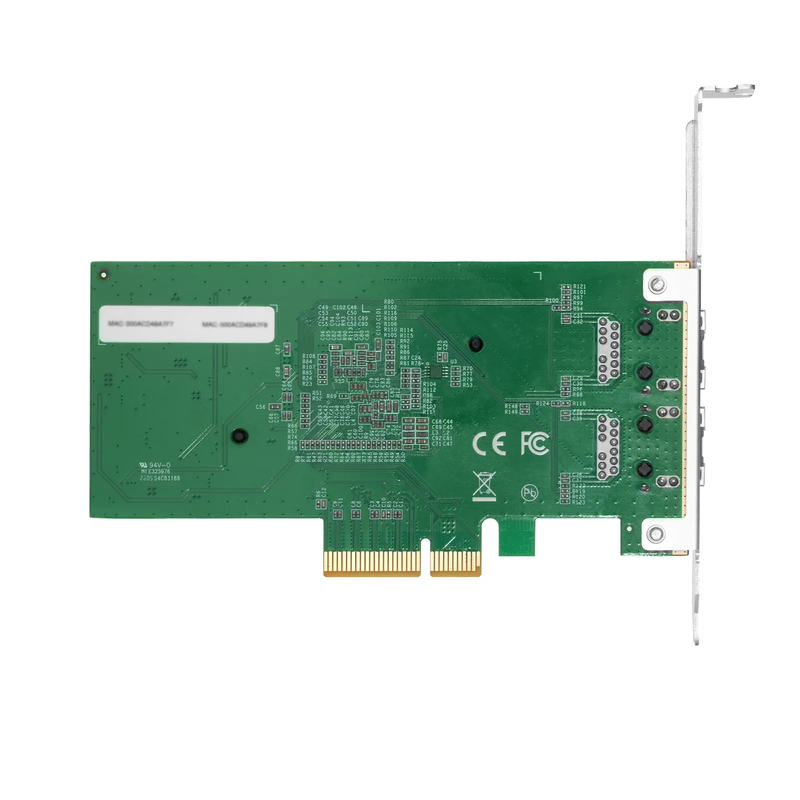 Intel E610-XAT2 Based Ethernet Network Interface Card, 10G Dual-Port RJ45, PCIe 4.0 x4, Comparable to Intel E610-XT2, Tall&Short Bracket