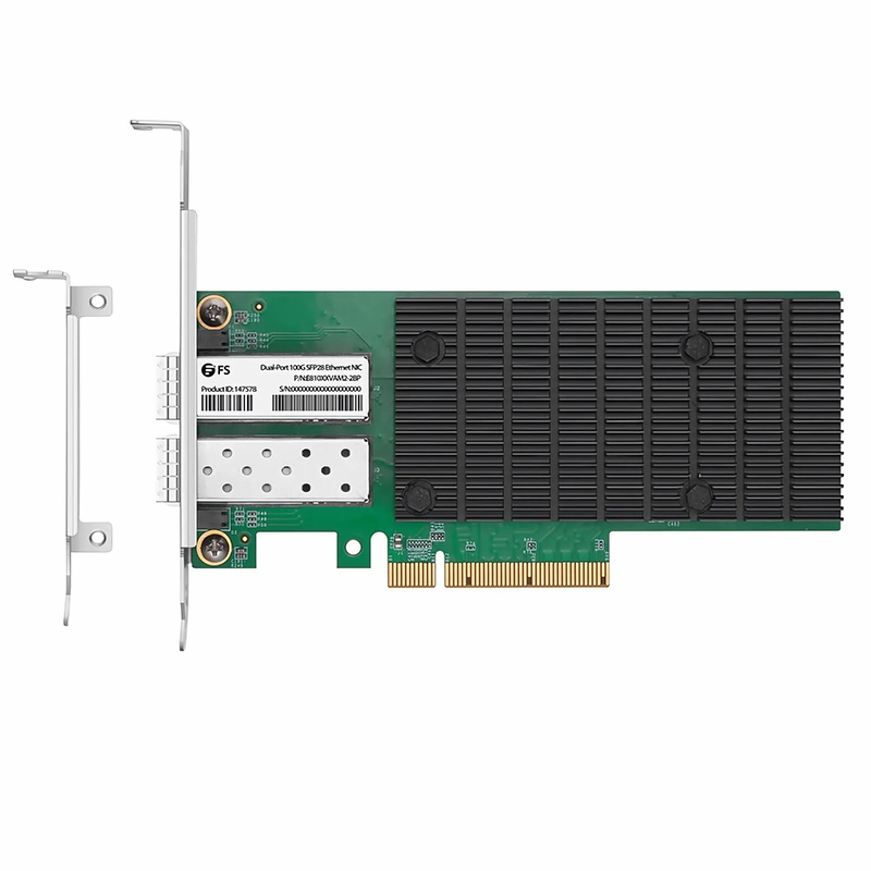 Intel E810-XXVAM2 Based Ethernet Network Interface Card, 25G Dual-Port SFP28, PCIe 4.0 x 8, Comparable to Intel E810-XXVDA2, Full Height&Low Profile