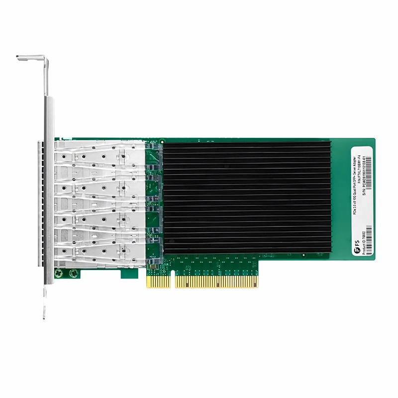 Intel XL710-BM1 Based Ethernet Network Interface Card, 10G Quad-Port SFP+, PCIe 3.0 x 8, Comparable to Intel X710-DA4, Full Height&Low Profile