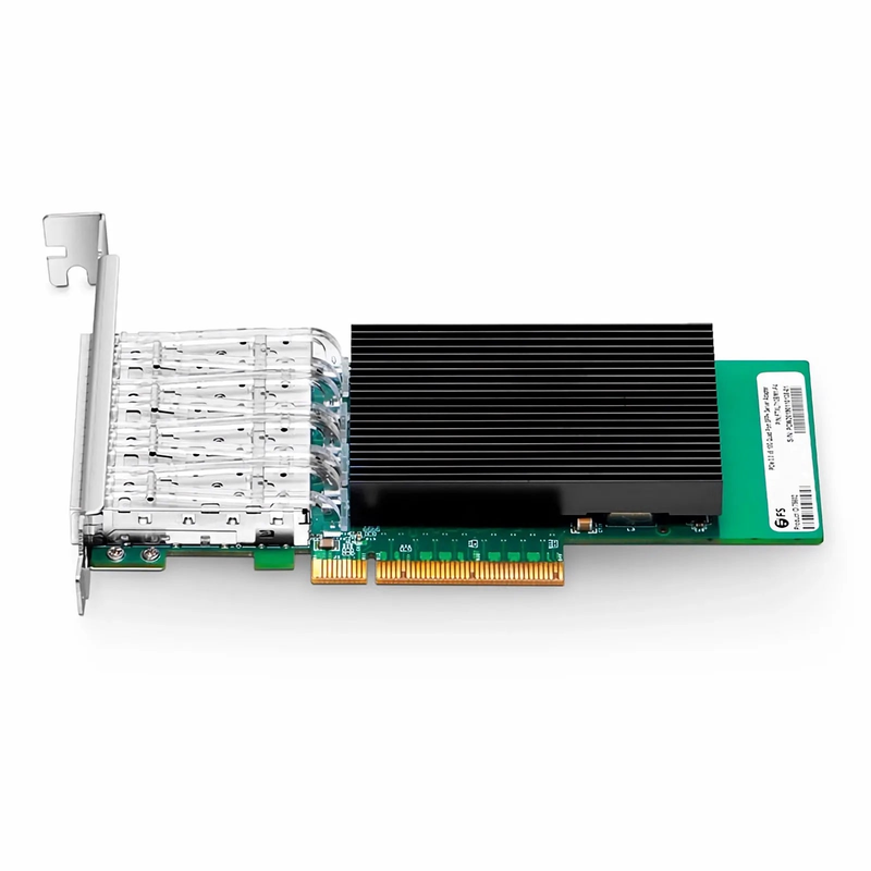 Intel XL710-BM1 Based Ethernet Network Interface Card, 10G Quad-Port SFP+, PCIe 3.0 x 8, Comparable to Intel X710-DA4, Full Height&Low Profile
