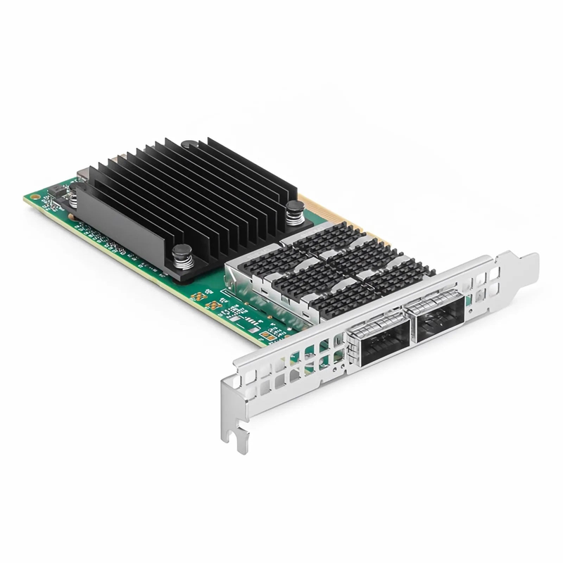 NVIDIA Mellanox MCX623106AN-CDAT ConnectX®-6 Dx EN Network Interface Card, 100GbE Dual-Port QSFP56, PCIe4.0 x 16, Tall&Short Bracket