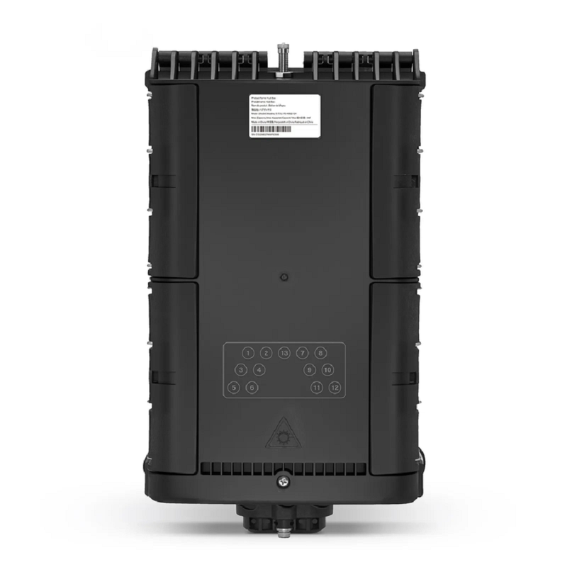Fully Pre-Terminated Fiber Distribution Hub Box for Quick ODN, 1 Uncut Port, 13 SC/APC Hardened Adapters, Mechanical Seal, Supports 1:2/1:4/1:8 Mini Splitters, PP+GF, IP68, Wall/Pole/Aerial Mount, Indoor/Outdoor