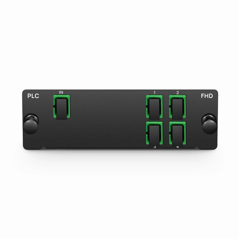 1 x 4 PLC Fiber Splitter, Standard FHDâ„¢ Cassette SC/APC, Singlemode, for Optical LAN