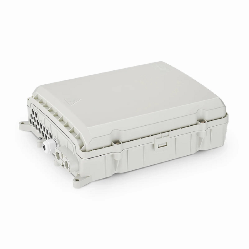 16 Fibers Optic Distribution Box, SC/A, Plastic, Wall/Pole Mount, Indoor and Outdoor