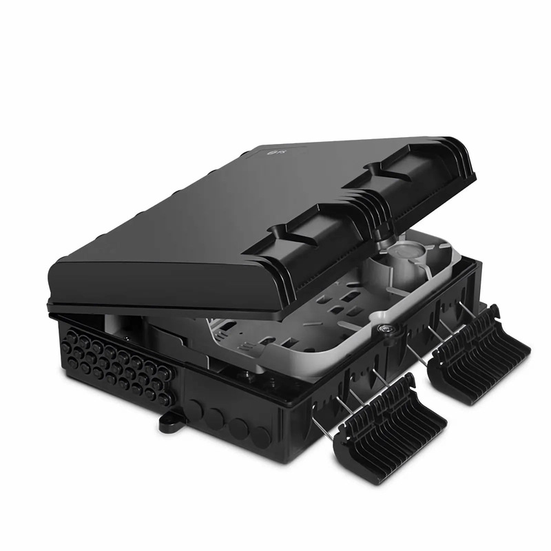 24 Fibers Optic Distribution Box, SC A/U and LC A/U, Plastic, Wall/Pole Mount, Indoor and Outdoor