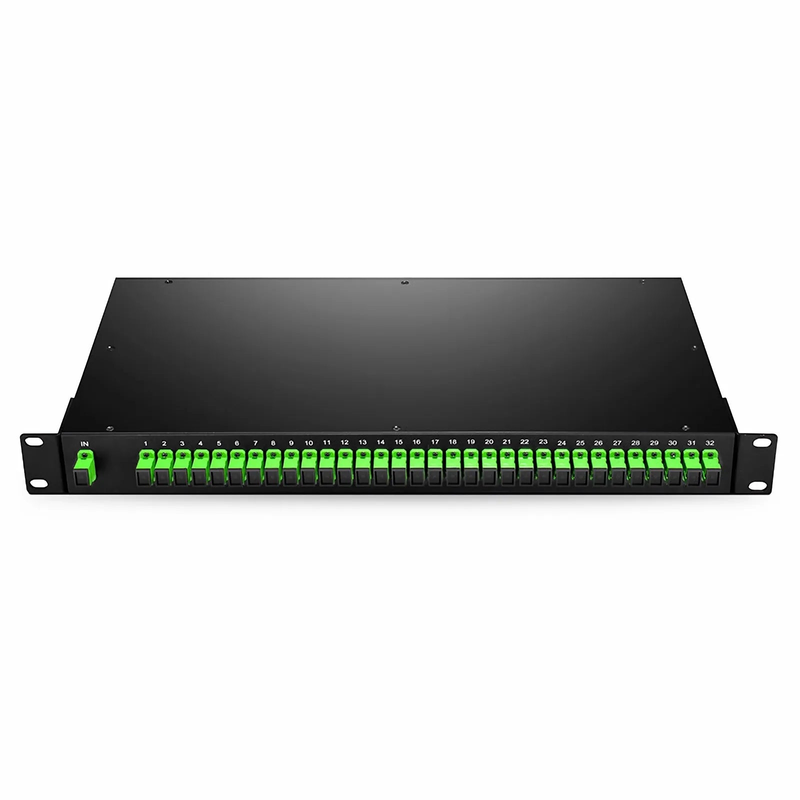 1 x 32 PLC Fiber Splitter, 1U 19" Rack Mount, SC/APC, Singlemode
