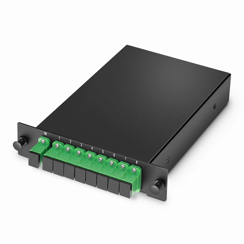 1 x 8 PLC Fiber Splitter, Standard LGX Cassette, SC/APC, Singlemode