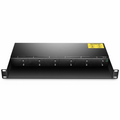 12 10/100M and 10/100/1000M Mini Media Converter Chassis, 1U Rack Mount, Dual Power AC 220V