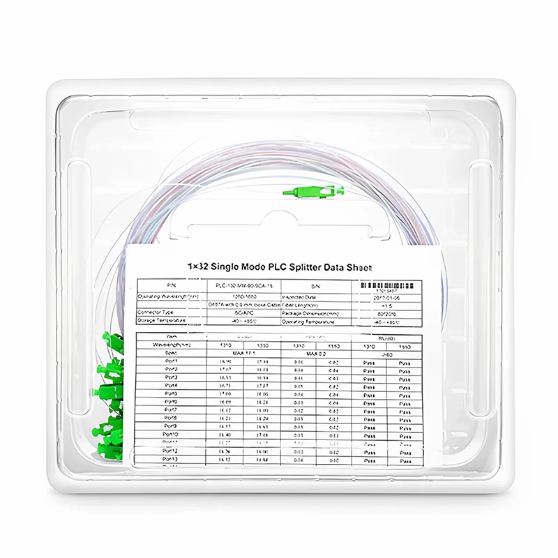 1 x 32 PLC Fiber Splitter, Mini Module, 900Î¼m, SC/APC, Singlemode