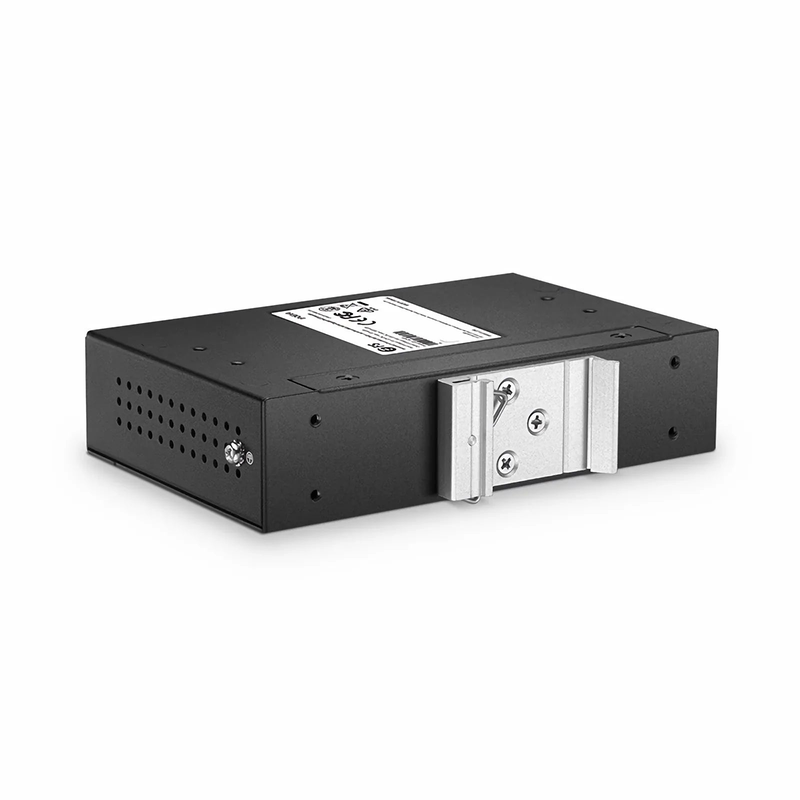 5 Ports 10/100/1000M Gigabit PoE+ Extender, 1 in 4 out, Din-rail/Wall mountable, IEEE 802.3at/802.3af, -40 to 75°C