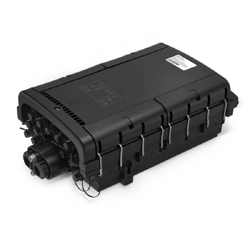 Universal Pre-Terminated Hub Box for Quick ODN, 1 Uncut Port, 8 SC/APC Adapters, Mechanical Seal, Supports 1:2/1:4/1:8 Mini Splitters, PP+GF, IP65, Wall/Pole/Aerial Mount, Indoor/Outdoor