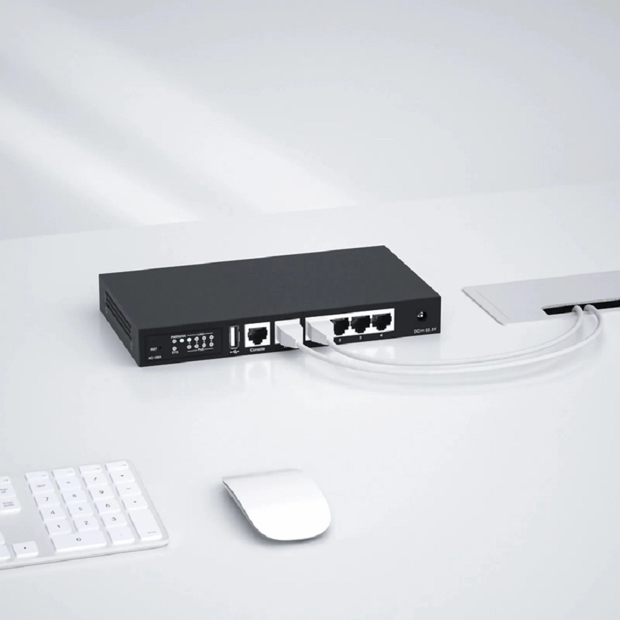 AC-1004, 802.11ax Wireless LAN Controller with 5 Gigabit Ethernet Ports, Seamless Wi-Fi Roaming, Manage up to 64 Wi-Fi 6 APs