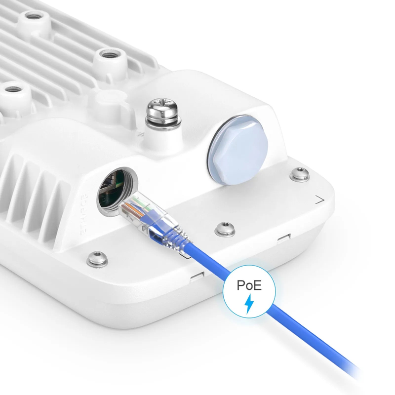 AP-T566D, Wi-Fi 6 802.11ax 1800 Mbps Outdoor Access Point, Seamless Roaming & 2 x 2 MU-MIMO Dual Radios, PicOS®, Manageable via AmpCon-Campus (Without PoE Injector)