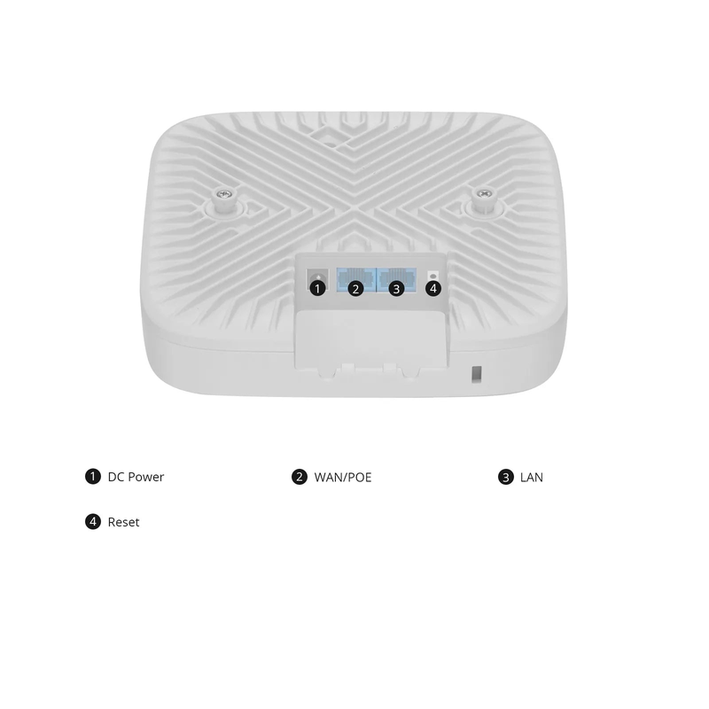 AP-N506, Wi-Fi 6 802.11ax 1800 Mbps Indoor Access Point, Seamless Roaming & 2 x 2 MU-MIMO Dual Radios, PicOS®, Manageable via AmpCon-Campus (Without PoE Injector)