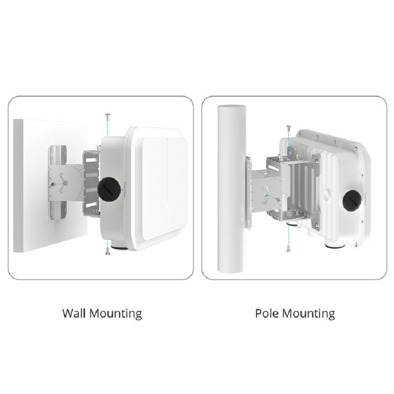 AP-T567, Cloud Managed Wi-Fi 6 802.11ax 2400 Mbps Outdoor Access Point, Seamless Roaming & 2 x 2 MU-MIMO Dual Radios, Built-in Directional Antenna, Manageable via Airware, Controller or Standalone (Without PoE Injector)