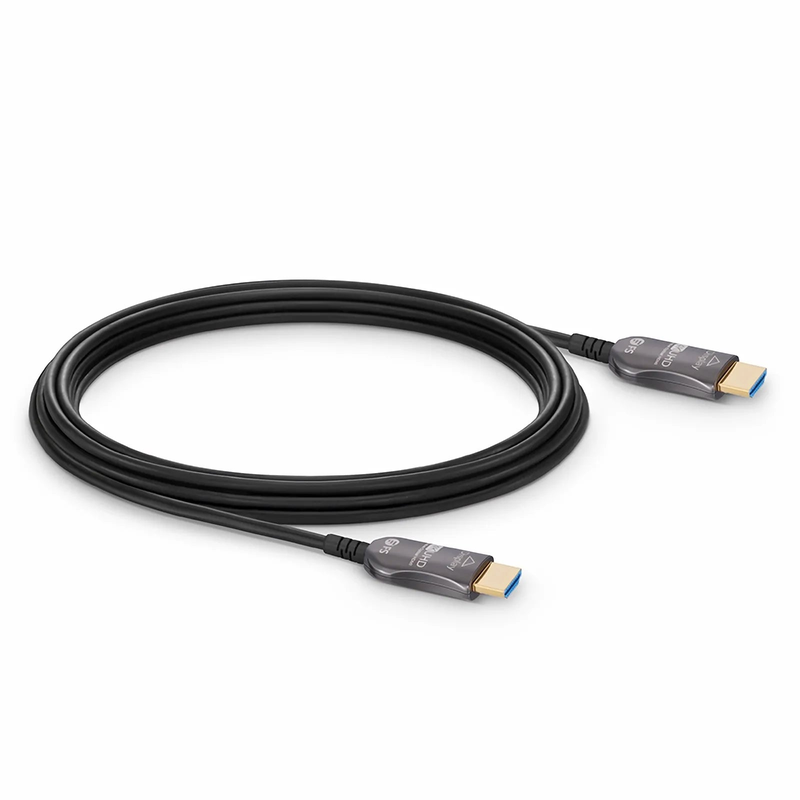 25ft (7.6m) 4K 60Hz PVC High Speed HDMI® Fiber Active Optical Cable (AOC) with Ethernet In Wall CL3 Rated