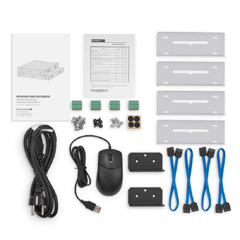 NVR204-32C-16P-V2, 32-Channel 1.5U 16 PoE 4K ＆ H.265 Decoding Format, Up to 4x 10TB Hard Drive (Not Included), Live View/Playback Network Video Recorder