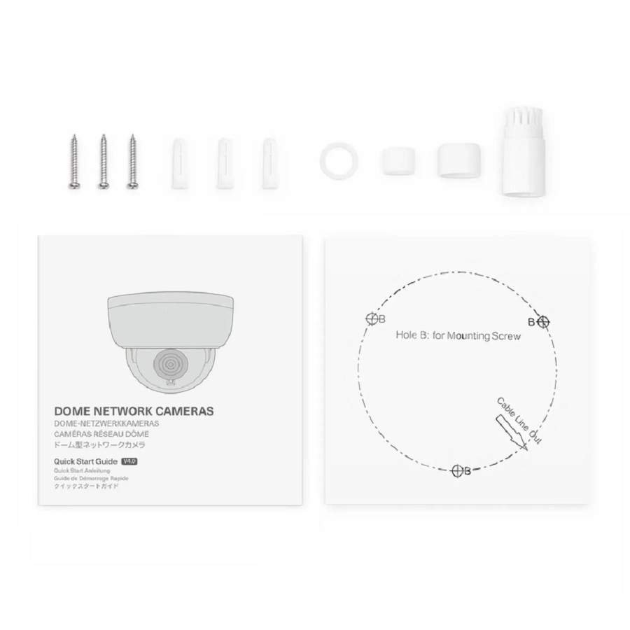 IPC104-2M-D, Full HD 2MP Dome Network Camera with Build-in Mic, 98ft Night Vision, IP67 & IK10 PoE Network Camera with Varifocal 2.8-12mm Lens