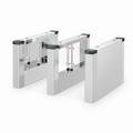 SWB950-R, Swing Barrier (Right Pedestal), 10mm PMMA/Stainless Steel Pipe, 650mm to 1050mm Lane Width, Support QR Code and IC Card