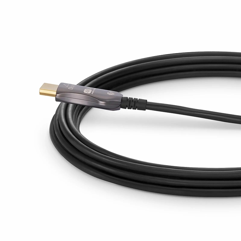 25ft (7.6m) 4K 60Hz PVC High Speed HDMI® Fiber Active Optical Cable (AOC) with Ethernet In Wall CL3 Rated