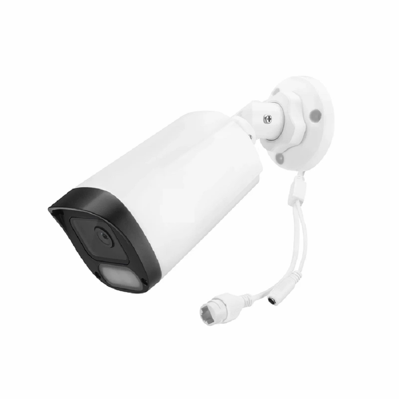 IPC201-FC-4M-B Bullet Camera, with Fixed 2.8mm Lens, 4MP Resolution, Built-in Mic, 98ft Color Night Vision, Smart Person/Vehicle Detection, IP67 PoE Network Camera