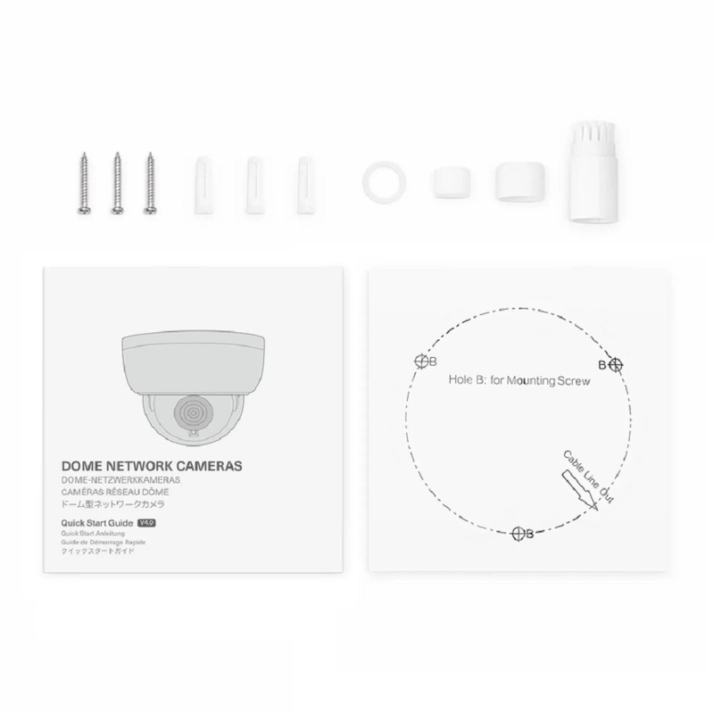 IPC104-5M-D, Super HD 5MP Dome Network Camera with Built-in Mic, 98ft Night Vision, IP67 & IK10 Vandal Resistant, Smart Intrusion Prevention, PoE Network Camera with Varifocal 2.8-12mm Lens