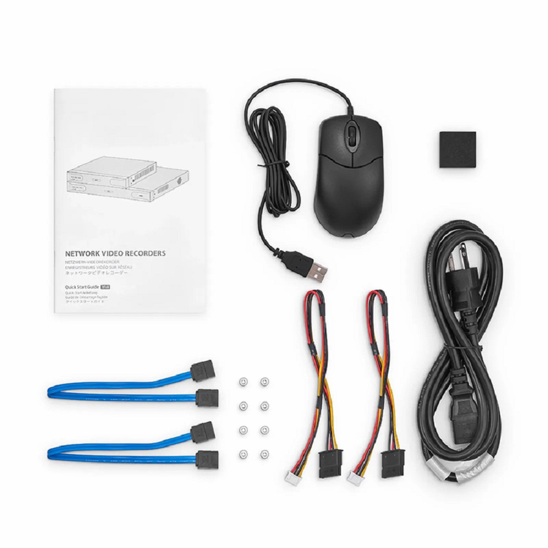 NVR102-16C-16P, 16-Channel 16 PoE 1U 4K ＆ H.265+ Decoding Format, Up to 2x10TB Hard Drive (Not Included), Live View/Playback Network Video Recorder